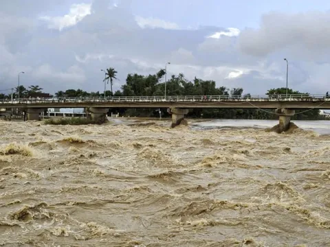 Lũ trên sông Cái đang lên nhanh, cảnh báo ngập lụt tại Khánh Hòa