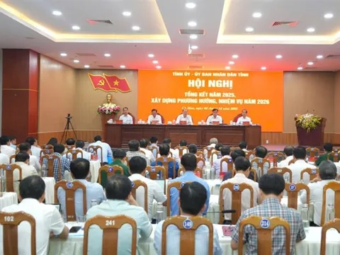 Cà Mau tổng kết 2025, đặt mục tiêu tăng trưởng hai con số trong năm 2026