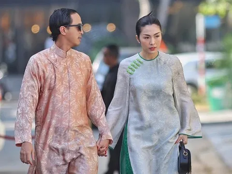 "Ngọc nữ màn ảnh" Tăng Thanh Hà sánh vai bên chồng tại lễ cưới của Tiên Nguyễn