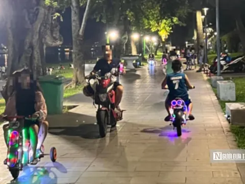Cho thuê xe điện trẻ em trong công viên: Có thể áp dụng nhiều chế tài xử lý