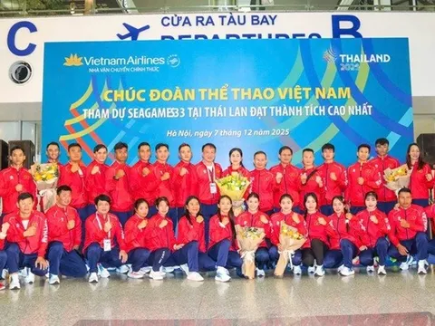 Dự SEA Games 2025: Đoàn Thể thao Việt Nam "lên đường với quyết tâm cao nhất"