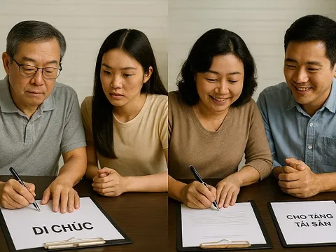 Cho, tặng hay lập di chúc?