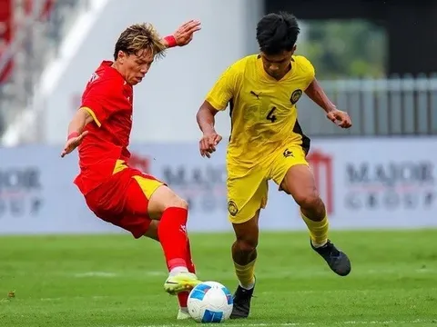 Thắng thuyết phục U22 Malaysia, U22 Việt Nam vào bán kết SEA Games 33
