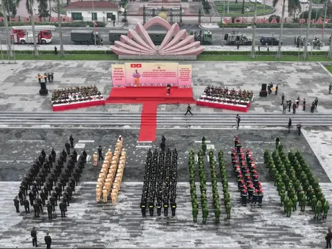 Công an Hà Tĩnh ra quân triển khai đợt cao điểm tấn công, trấn áp tội phạm