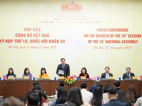 Khối lượng công tác lập pháp được Quốc hội thông qua tại kỳ họp 10 chiếm khoảng 30% của cả nhiệm kỳ