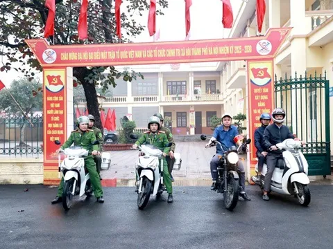 Xã Ứng Thiên ra quân kiểm tra, xử lý, đảm bảo trật tự đô thị