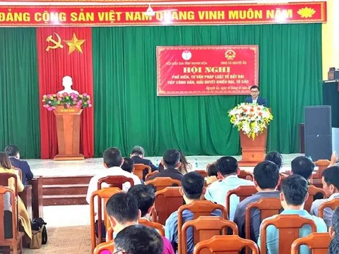 Hội Luật gia tỉnh Thanh Hóa tăng cường phổ biến pháp luật, tiếp công dân tại cơ sở