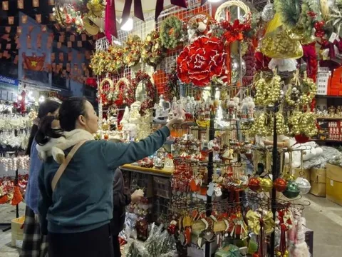 Phố Hàng Mã rực rỡ đón Giáng sinh