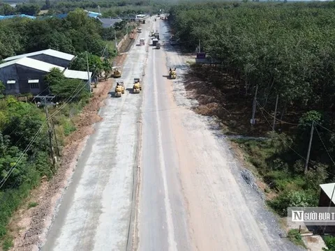 Công trường Đường tỉnh 789 Tây Ninh trước “vạch đích” cuối năm