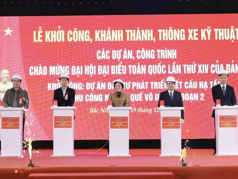 Phó Thủ tướng Phạm Thị Thanh Trà dự lễ khởi công Khu công nghiệp Quế Võ II – giai đoạn 2 tại Bắc Ninh