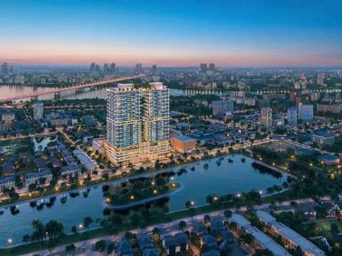 Tháp đôi Rivea Residences và câu chuyện cảnh quan từ cảm hứng dòng thác