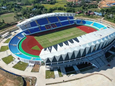 Toàn cảnh sân vận động hơn 500 tỷ đồng công trình thể thao lớn nhất miền núi phía Bắc