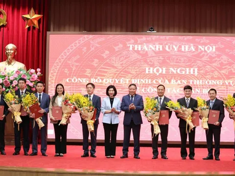 Hà Nội công bố các quyết định về công tác cán bộ