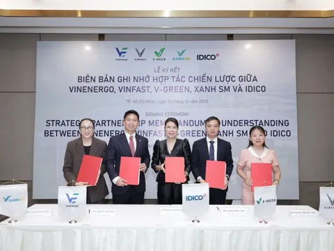 VinEnergo, VinFast, V-Green và Xanh SM hợp tác với IDICO “xanh hóa” các khu công nghiệp