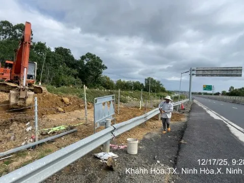 Khắc phục xong vi phạm tại trạm dừng nghỉ cao tốc Vân Phong - Nha Trang