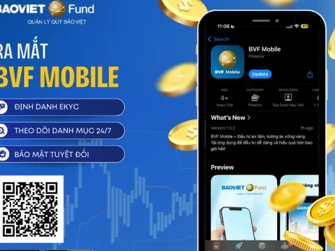 Baoviet Fund ra mắt ứng dụng BVF Mobile, ứng dụng đầu tư và giao dịch chứng chỉ quỹ thông minh