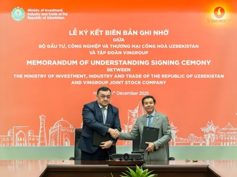 Vingroup công bố hợp tác chiến lược với chính phủ Uzbekistan, mở ra cơ hội đầu tư quy mô lớn tại Trung Á