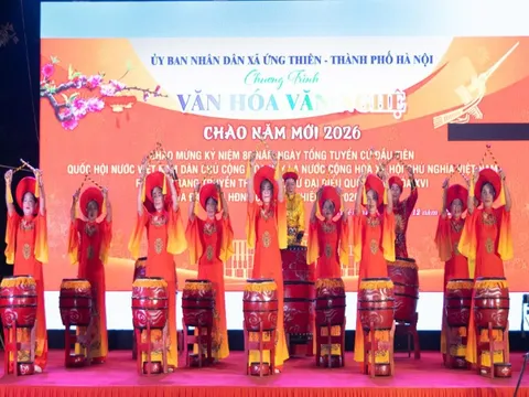 Xã Ứng Thiên tưng bừng chào mừng năm 2026 và ra mắt Trang truyền thông bầu cử đại biểu Quốc hội khóa XVI và HĐND các cấp