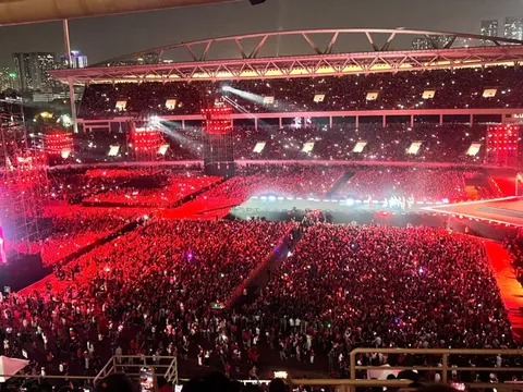 Chương trình “Tầm nhìn mới - Kỷ nguyên mới” chào mừng Đại hội XIV của Đảng diễn ra tại Sân vận động Quốc gia Mỹ Đình