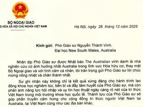 Trí thức Việt Nam được vinh danh tại Australia