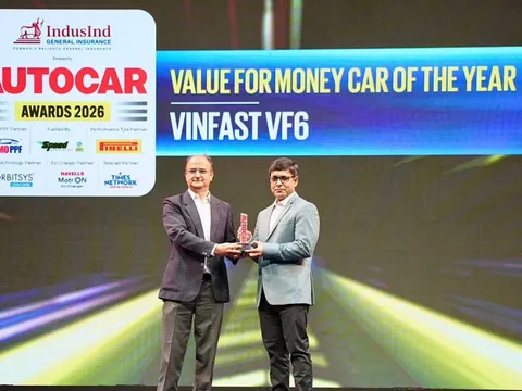 VinFast VF 6 nhận giải “mẫu xe đáng tiền nhất năm” tại Autocar India Awards 2026