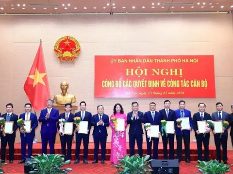 Chủ tịch UBND TP Hà Nội trao quyết định điều động, bổ nhiệm 11 cán bộ chủ chốt các sở, ngành, đơn vị