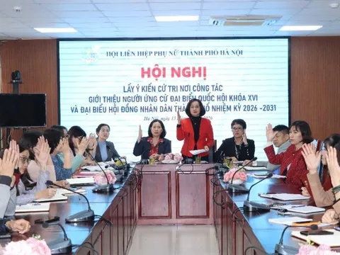 Lấy ý kiến cử tri nơi công tác giới thiệu người ứng cử đại biểu Quốc hội khóa XVI và đại biểu HĐND Thành phố nhiệm kỳ 2026-2031
