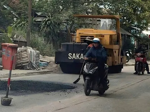 Đà Nẵng: Sửa chữa khẩn cấp đường tỉnh oằn mình "gánh" xe tải nặng sau phản ánh của Người Đưa Tin