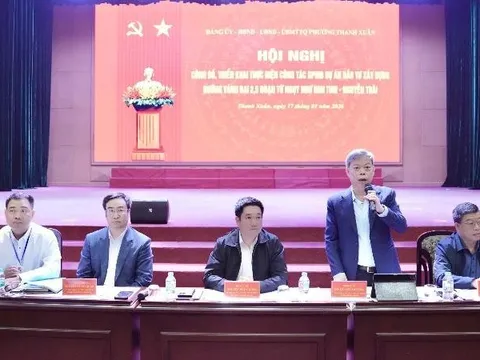 Phường Thanh Xuân đẩy nhanh giải phóng mặt bằng dự án đường Vành đai 2,5