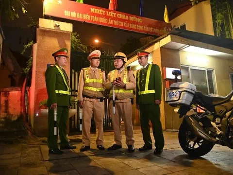 Công an Hà Nội: Xuyên đêm bảo đảm an ninh, trật tự trong thời gian diễn ra Đại hội XIV của Đảng
