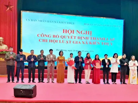 Thành lập Chi hội Luật gia cấp xã đầu tiên tại Hải Phòng