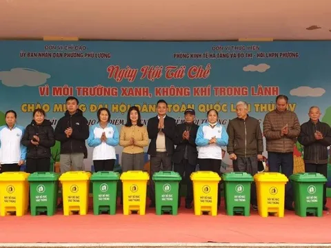 Phường Phú Lương tổ chức “Ngày hội tái chế - Vì môi trường xanh, không khí trong lành” ​ ​