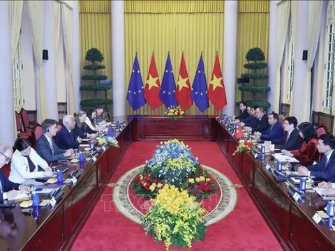 Chủ tịch Hội đồng châu Âu rời Hà Nội, kết thúc chuyến thăm chính thức Việt Nam