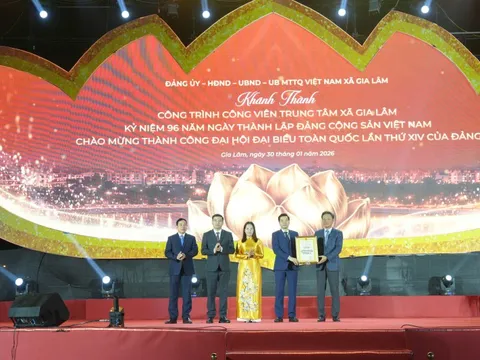 Khánh thành Công viên trung tâm xã Gia Lâm quy mô 14ha