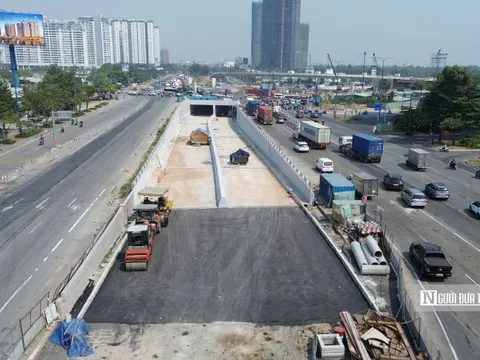 Toàn cảnh hầm chui 4 làn nối cao tốc Long Thành - Dầu Giây vào trung tâm Tp.HCM