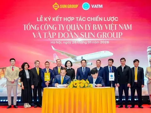 Sun Group hợp tác Tổng công ty Quản lý bay Việt Nam: Hướng tới chuẩn mực khai thác xanh và bền vững