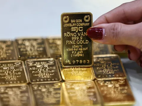 Giá vàng SJC giảm về mốc 166 triệu đồng
