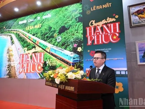 Báo Nhân Dân ra mắt “Chuyến tàu hạnh phúc“: Hành trình nhân văn chào Xuân mới