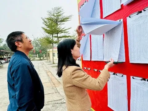 Xã Nam Phù hoàn thành niêm yết danh sách cử tri tại 100% khu vực bỏ phiếu