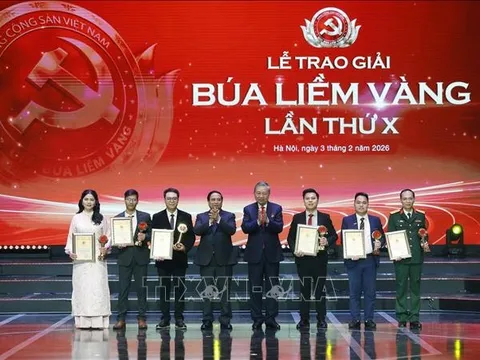 Tổng Bí thư Tô Lâm dự Lễ tuyên dương Bí thư Chi bộ xuất sắc và trao Giải Búa liềm Vàng lần thứ X
