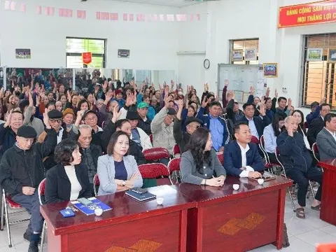 Phường Thượng Cát tổ chức hội nghị lấy ý kiến cử tri đối với người ứng cử đại biểu Hội đồng nhân dân các cấp