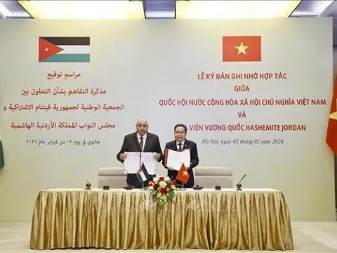 Chủ tịch Quốc hội Trần Thanh Mẫn hội đàm với Chủ tịch Hạ viện Vương quốc Jordan