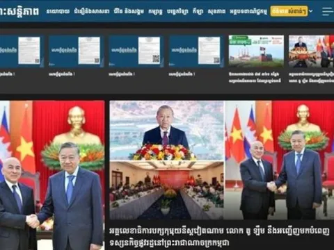 Truyền thông Campuchia đồng loạt đưa tin về chuyến thăm của Tổng Bí thư Tô Lâm