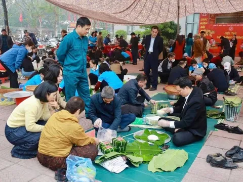 Phường Dương Nội - TP Hà Nội tổ chức Hội thi gói bánh chưng khéo chào Xuân Bính Ngọ 2026 ​
