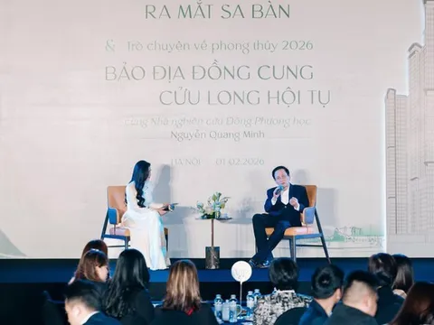 Đối thoại chủ đề "Bảo địa đồng cung - Cửu long hội tụ" cùng nhà nghiên cứu Nguyễn Quang Minh tại Lễ ra mắt sa bàn dự án LUMIÈRE Essence Peak