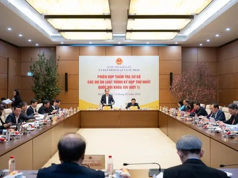 Phiên họp thẩm tra sơ bộ các dự án luật trình Kỳ họp thứ Nhất, Quốc hội khóa XVI