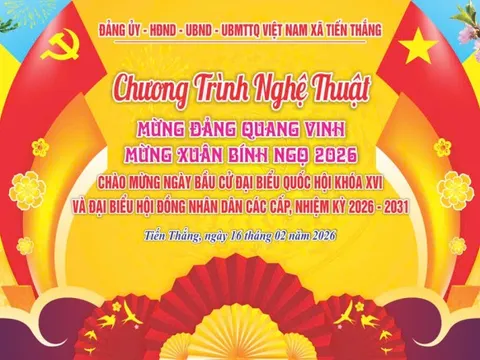 Xã Tiến Thắng tổ chức chương trình nghệ thuật đặc sắc chào mừng Đảng quang vinh, mừng xuân mới
