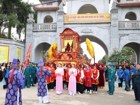 Xã Mê Linh sẵn sàng khai hội Đền Hai Bà Trưng vào mùng 6 tháng Giêng