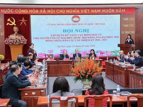 Tập huấn kỹ năng vận động bầu cử cho người ứng cử đại biểu Quốc hội khóa XVI