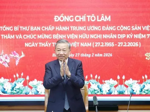 Phát biểu của Tổng Bí thư Tô Lâm nhân dịp thăm, chúc mừng Bệnh viện Hữu Nghị